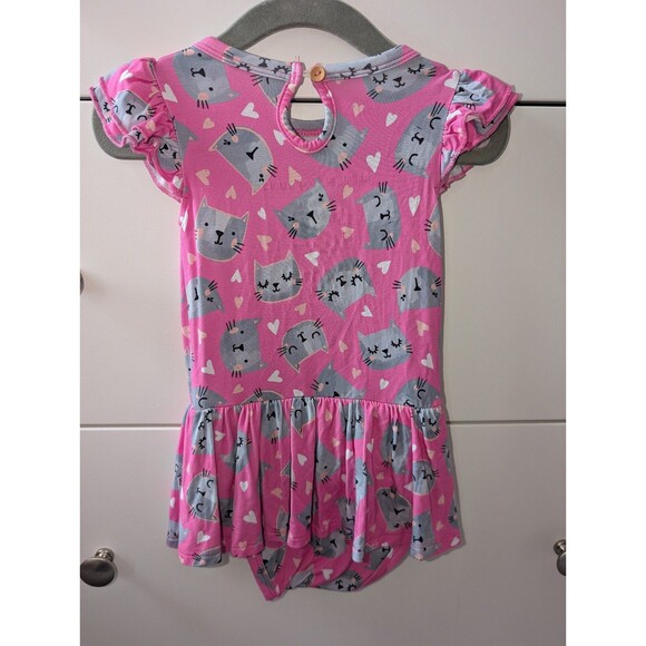 Little Bum Bums / Bums and Roses Kitty Cat Twirl Dress with bodysuit 12-18 - Picture 4 of 4